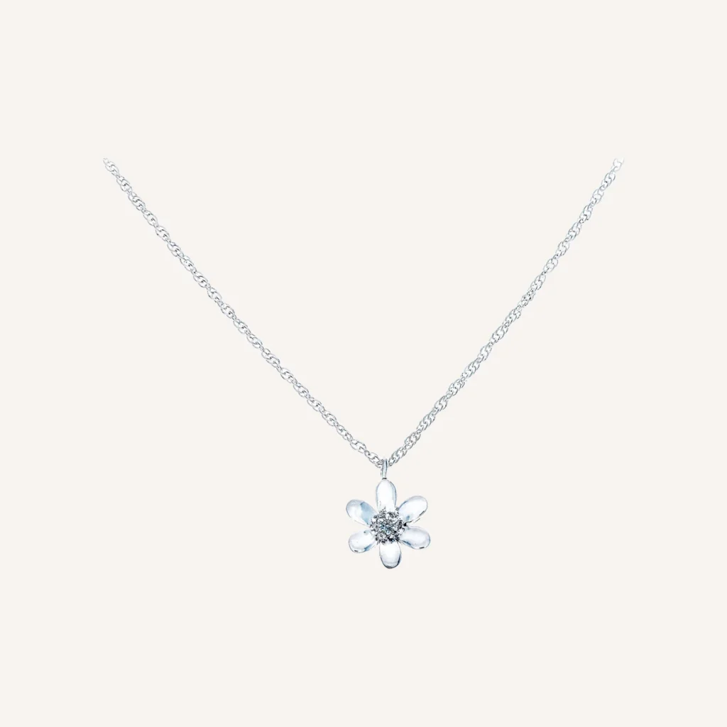 Flower Pendant with Chain