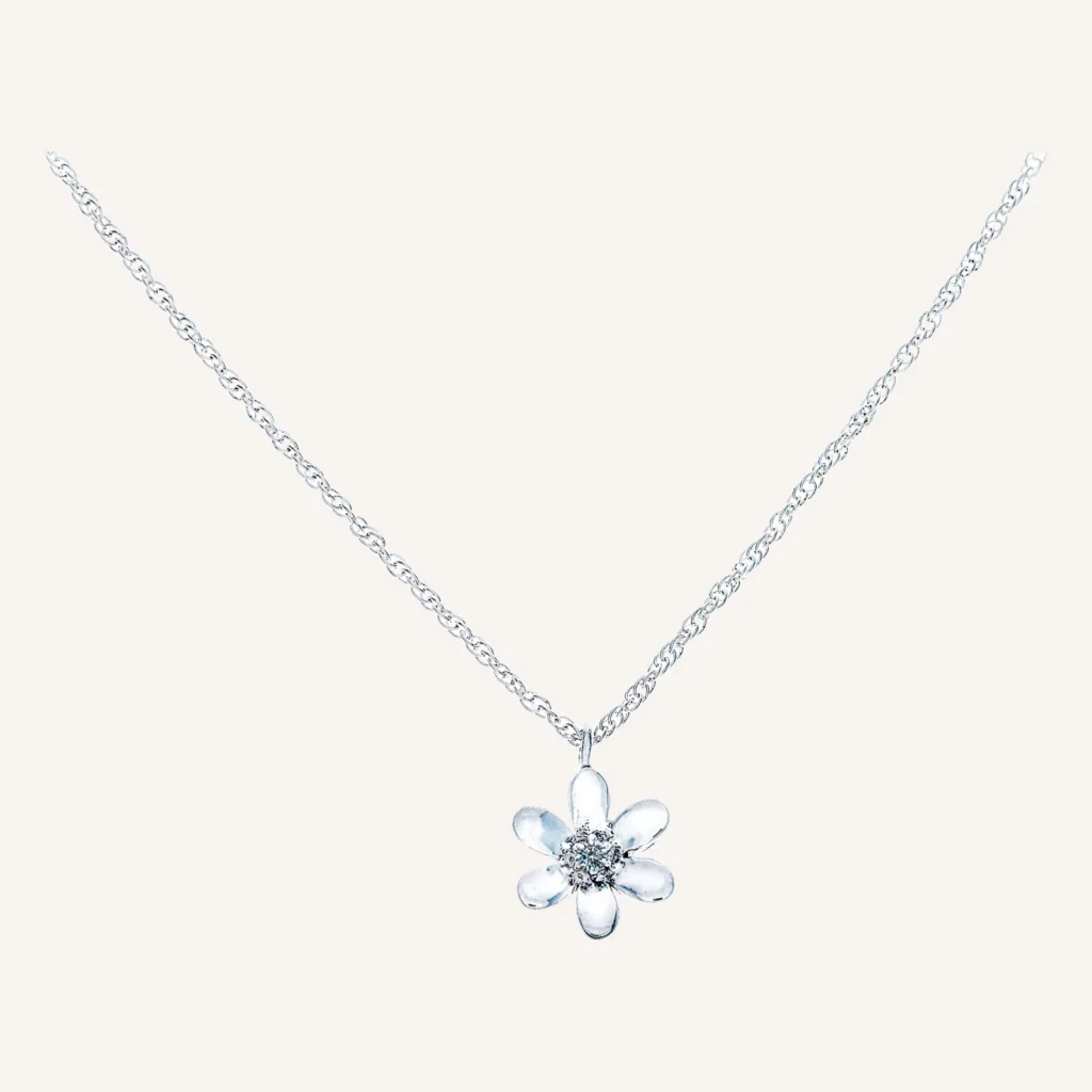 Flower Pendant with Chain detail