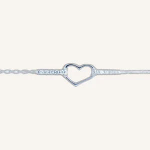 Cubic Heart Bracelet