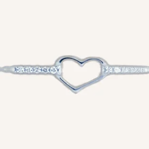 Cubic Heart Bracelet