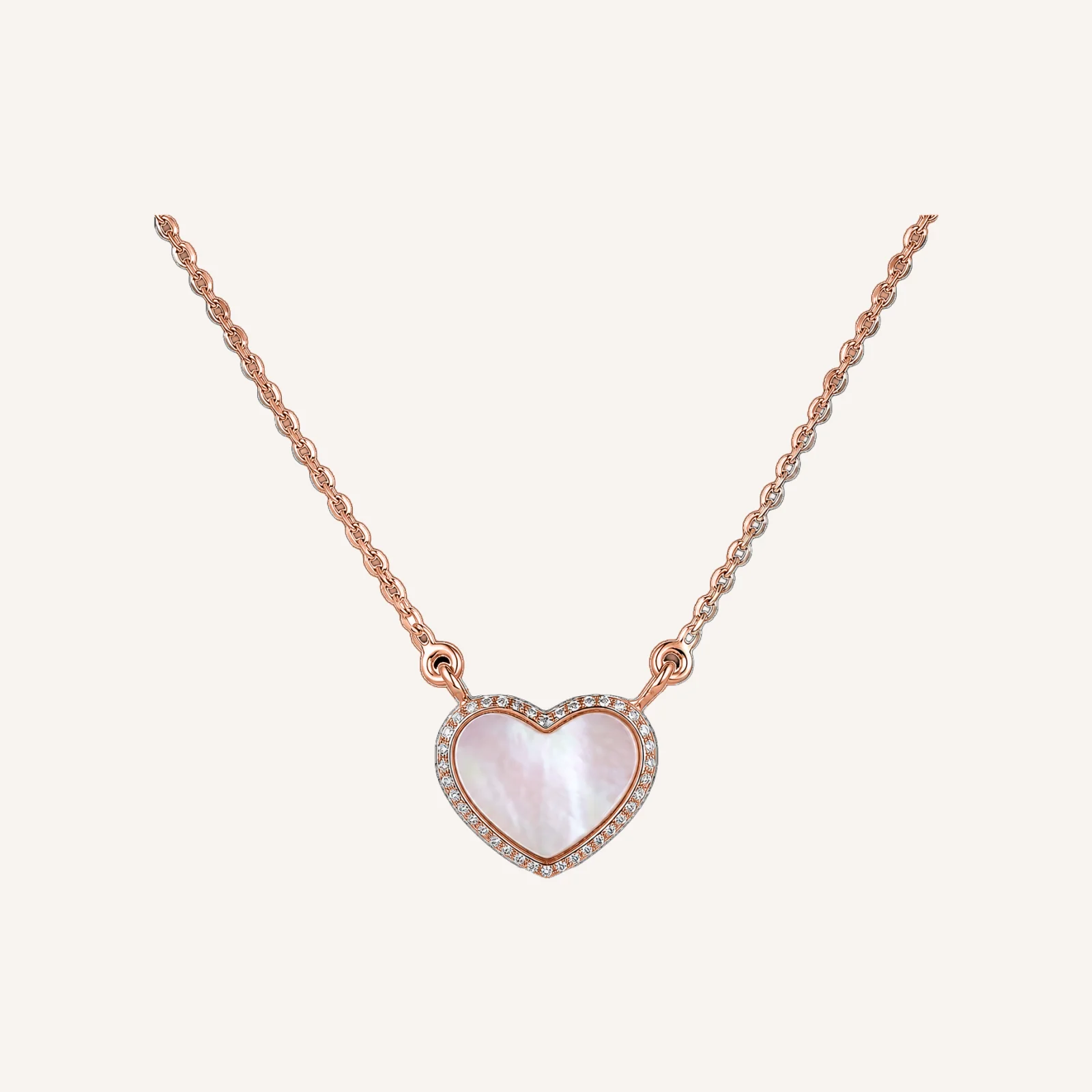 Rose Gold Heart Necklace