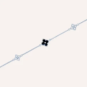 Black Flower Bracelet