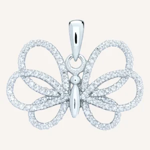 Cubic Butterfly Pendant detail