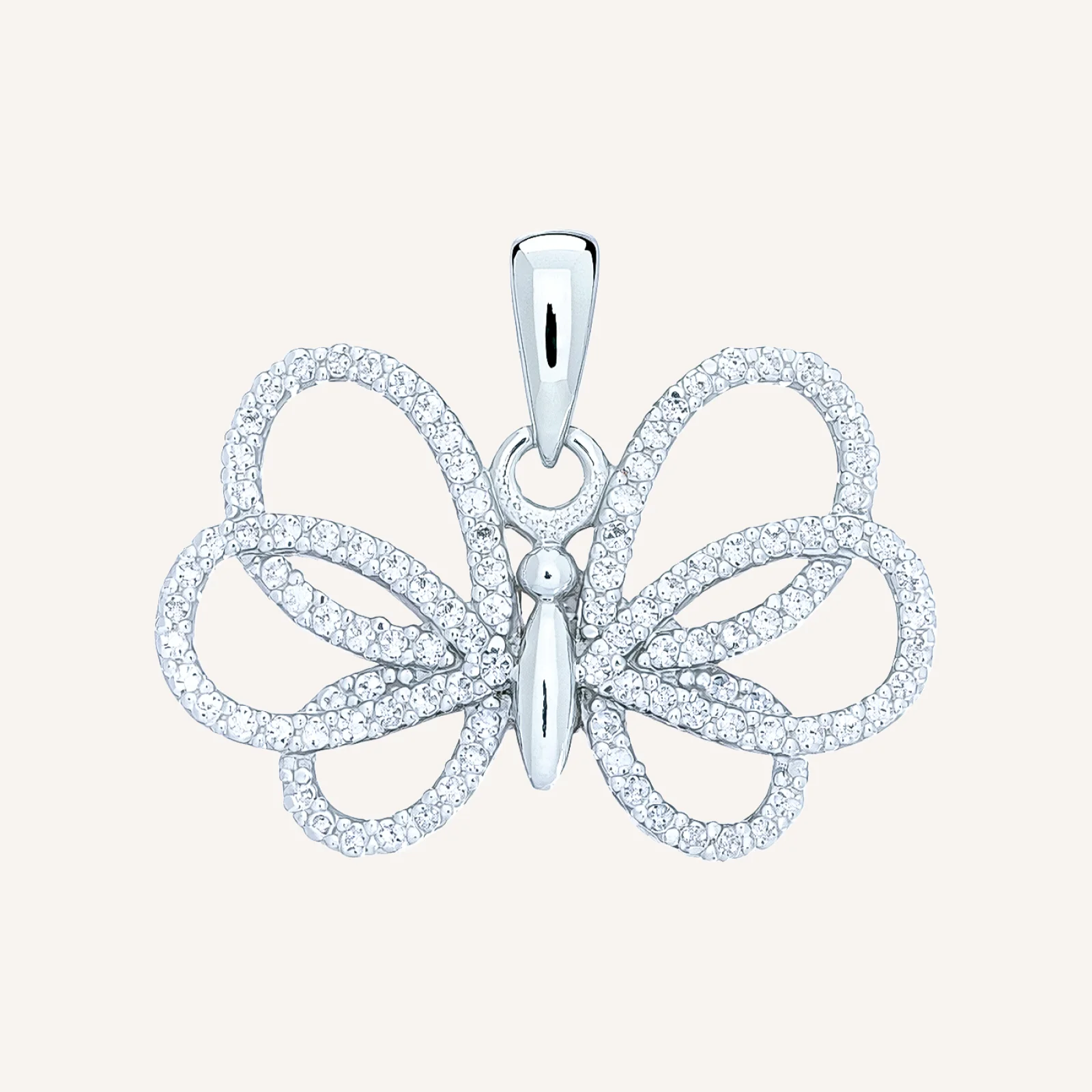 Cubic Butterfly Pendant