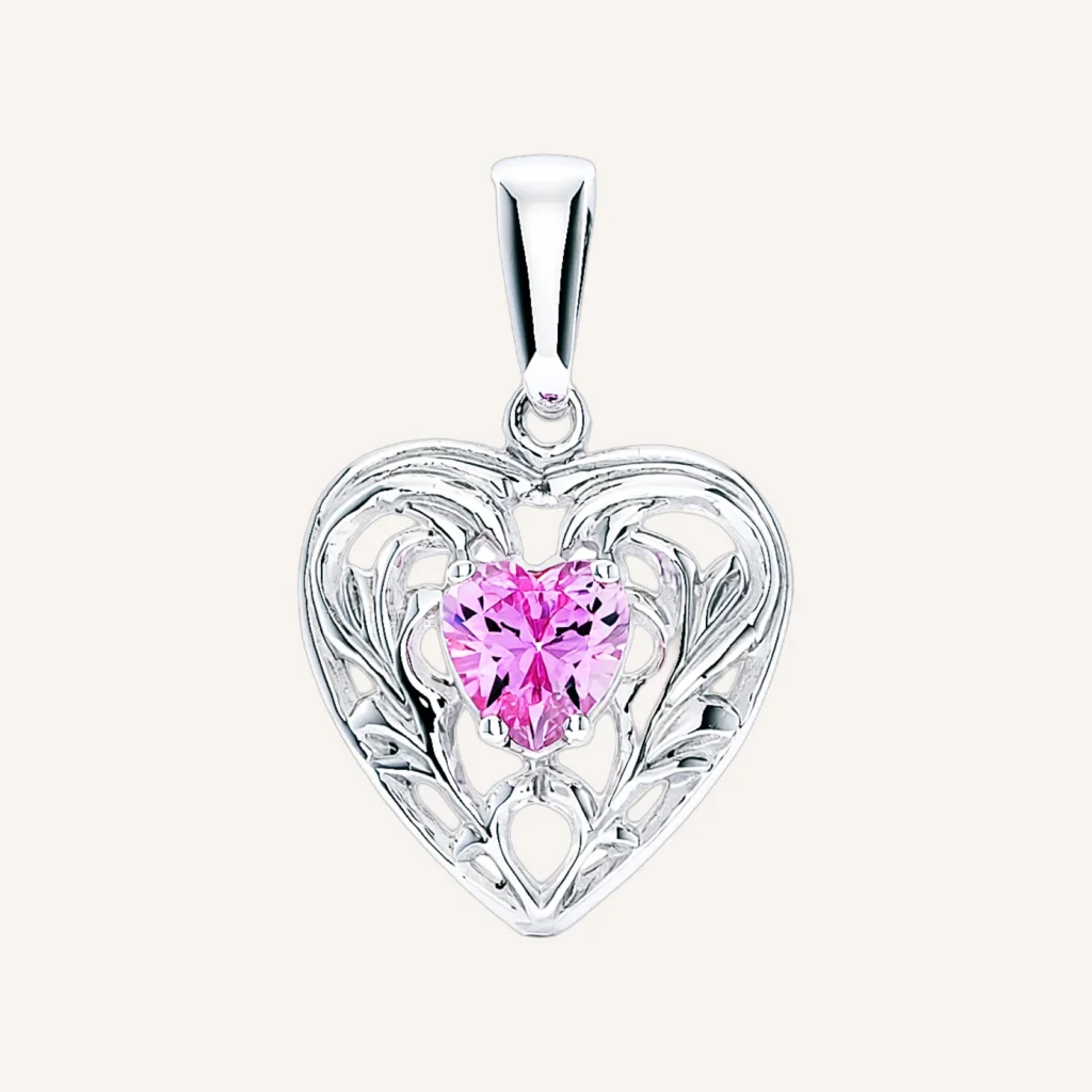 Pink Heart Pendant