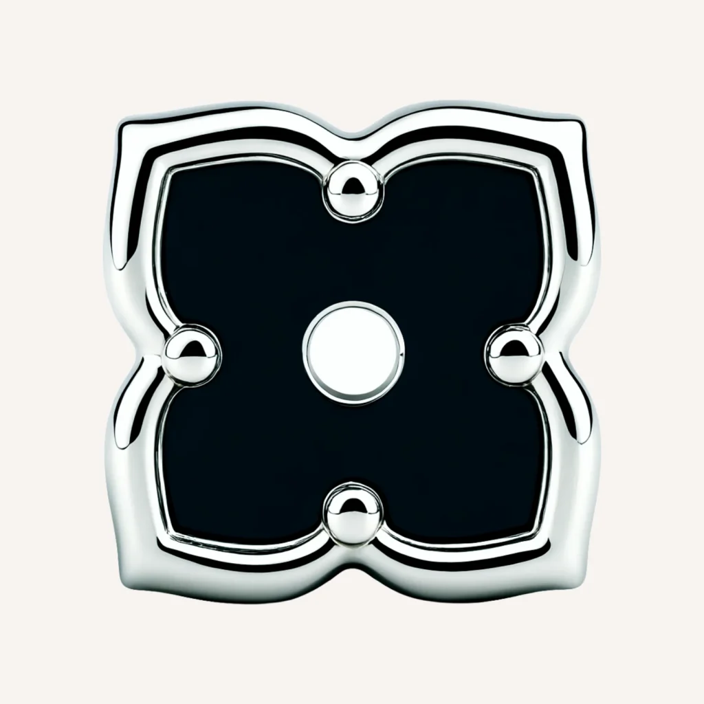 Black Flower Earrings